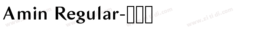 Amin Regular字体转换